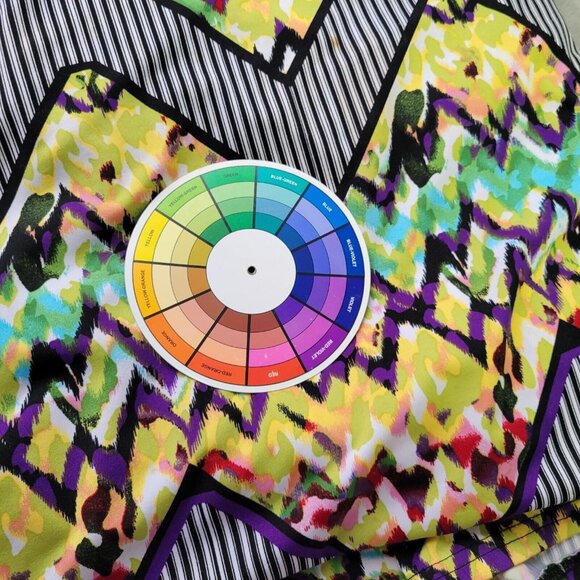 Rouge Women Dress 3X Plus Slip Maxi Spaghetti Ruffle Poly Blend Geometric GEO11E - Picture 10 of 10